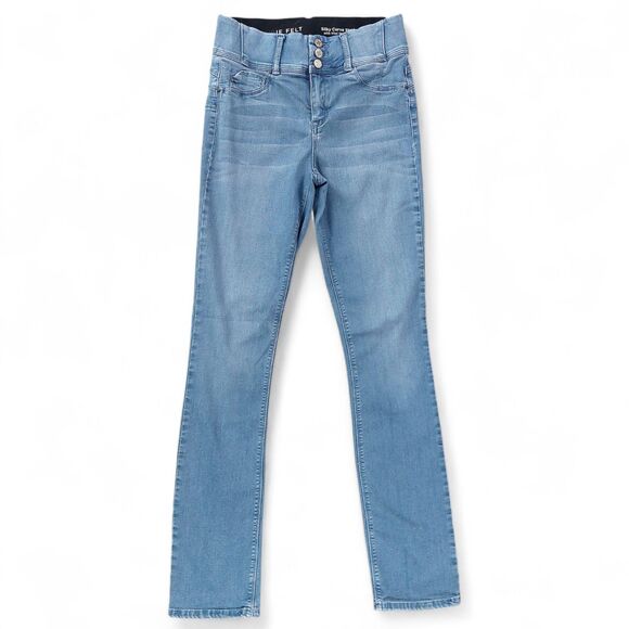 Laurie Felt Women’s Silky Straight Leg Jeans Size ST Light Wash Stretch Vital - Picture 1 of 12